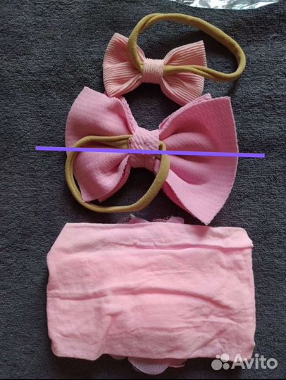 Повязки-банты на голову 2 шт