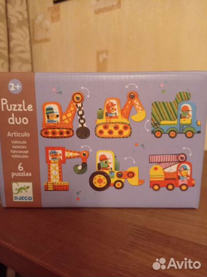 Пазлы стройка Puzzle duo Djeco