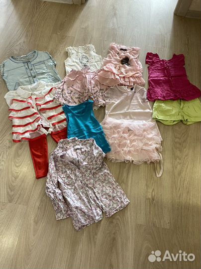 Вещи пакетом на девочку 116 122
