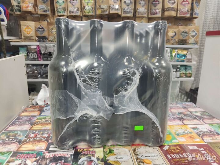 Бутылка 0,75л винная с пробкой