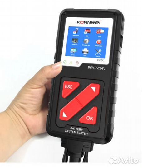 Konnwei KW710 Тестер акб