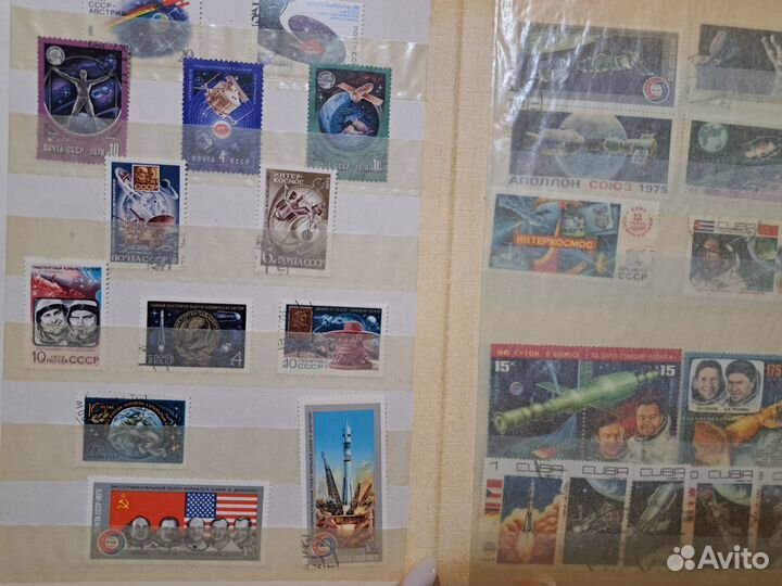 Альбом с марками СССР космос