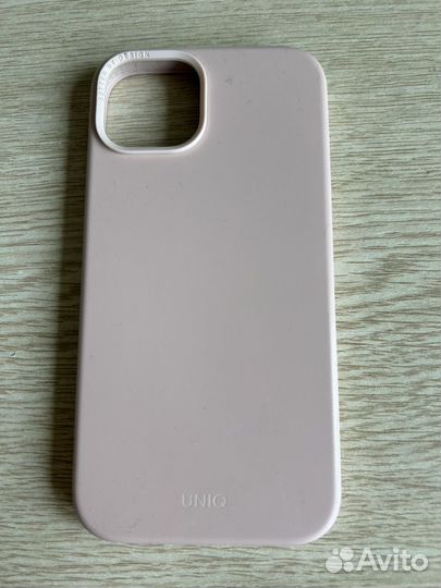 Чехол iPhone 14 Пыльно-розовый Uniq Оригинал