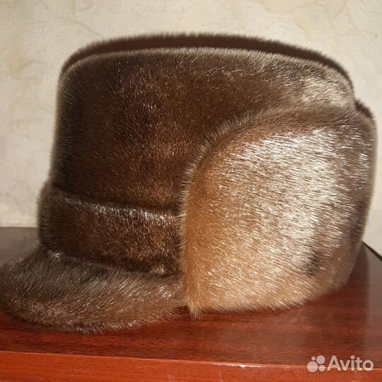 Мужская меховая шапка из нерпы