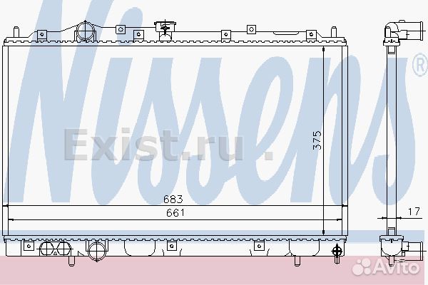 Радиатор охлаждения двигателя