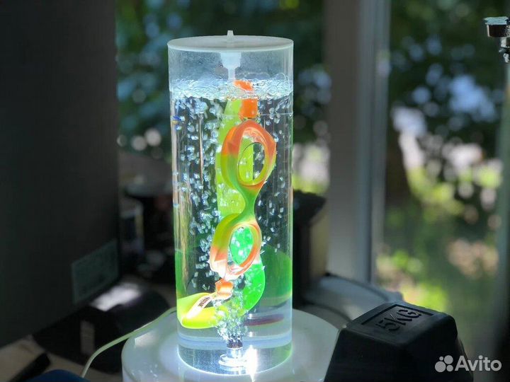 Очки для плавания детские желто-оранжевые