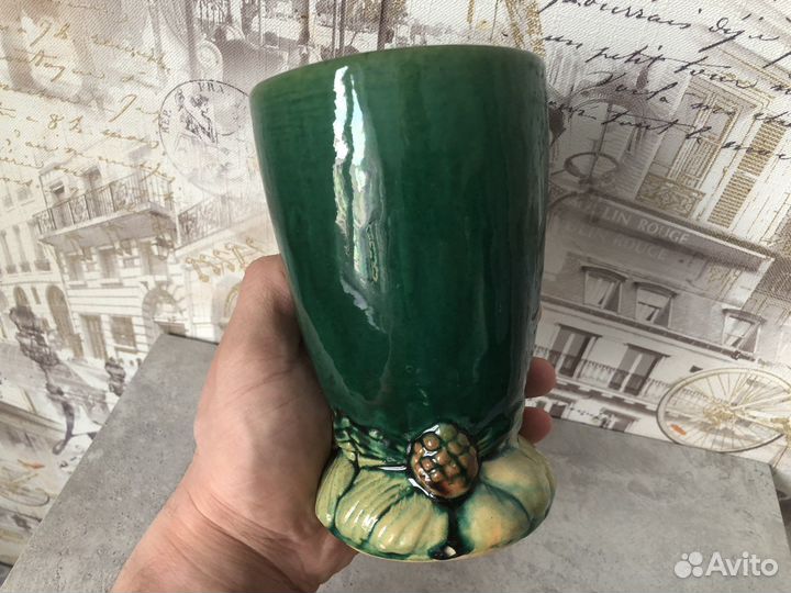 Редкая Старинная керамическая ваза