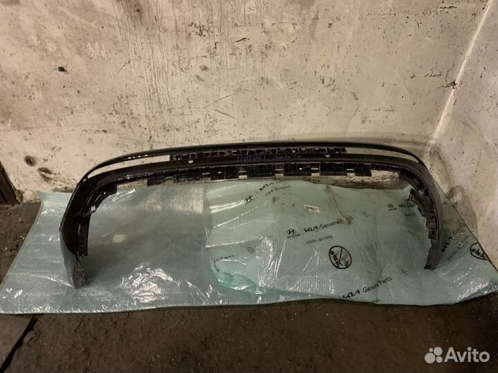 Юбка заднего бампера hyundai Santa Fe 4 rest