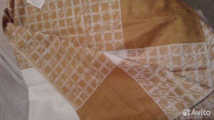 Скатерть винтажная СССР новая лен