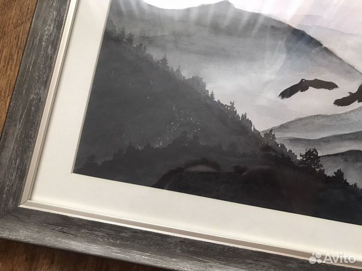 Картина “Полет над горными вершинами»