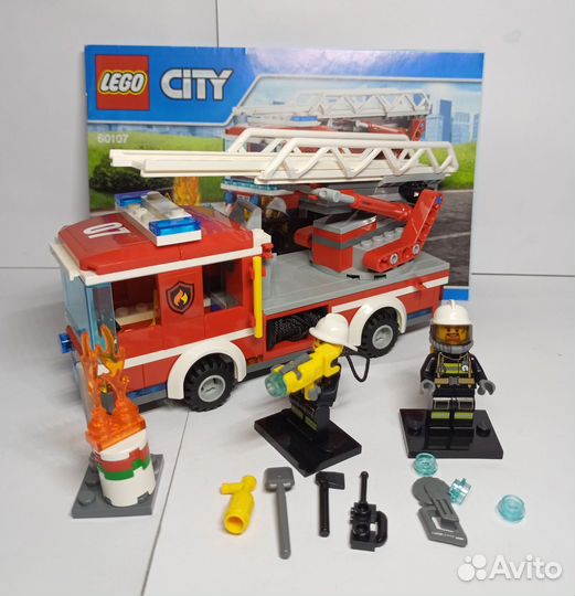 Lego City Лего 60107 Пожарный автомобиль с лестниц