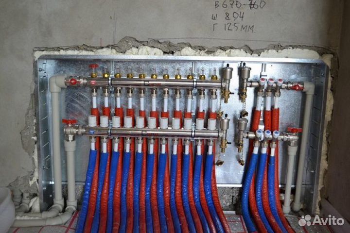 Радиаторы отопления, труба теплый пол