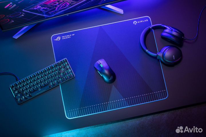 Игровой коврик для мыши asus ROG Hone Ace Aim Lab