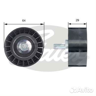 T42170 Направляющий ролик привода грм powergrip