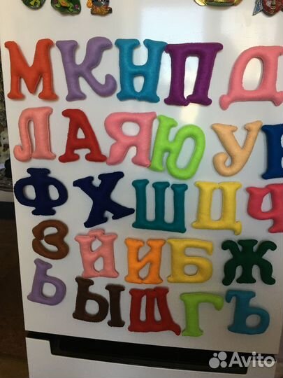 Буквы магниты из фетра