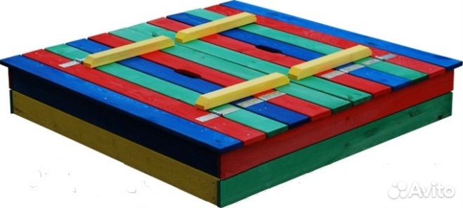 Детская песочница с крышей