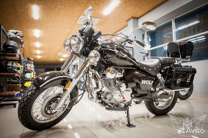 Шикарный новый чоппер Motoland wolf 250