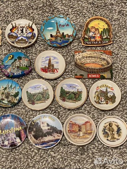 Магниты сувенир из Европы:Франция, Испания и др