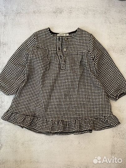 Платье на девочку теплое