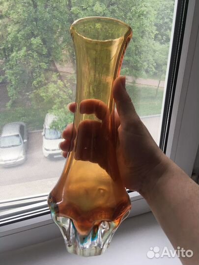 Ваза стекло винтаж