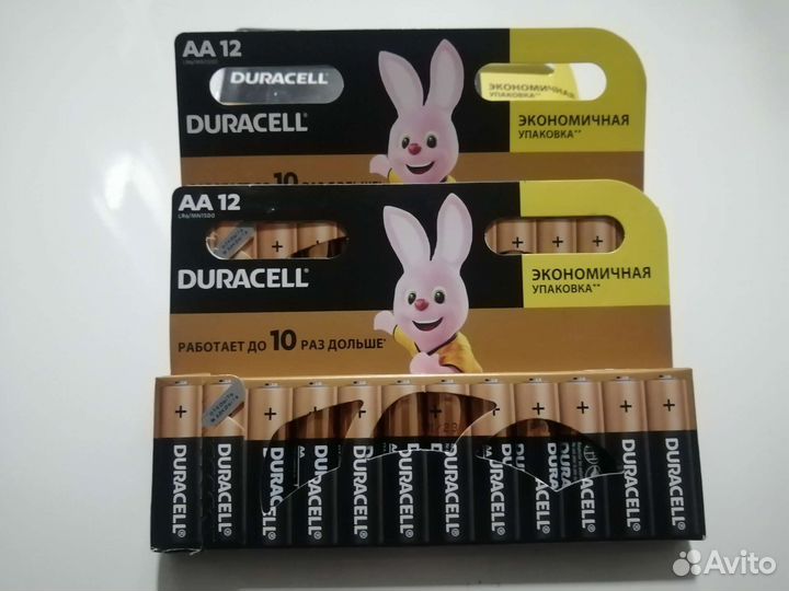 Батарейки duracell 12шт
