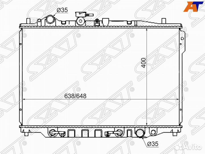 Радиатор mazda capella/626 1.8/2.2 88-92