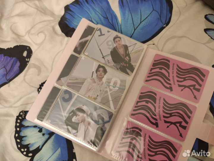 Карты stray kids maxident в биндере. (52 карты)