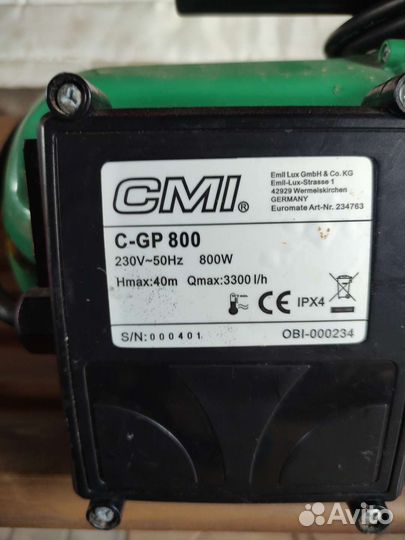 Насос cmi c-gp 800