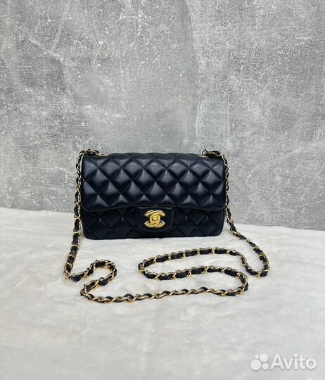 Сумка женская кожаная chanel черная