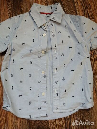 Рубашки: размеры:80 (6-12мес), 98, 104