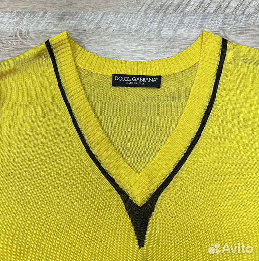 Dolce Gabbana женский жёлтый джемпер из вискозы
