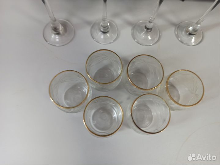 Рюмка и стопки. Хрусталь Цена за все