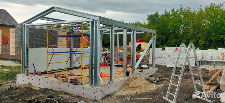 Гараж из панелей, теплый гараж, Дорхан быстровозв