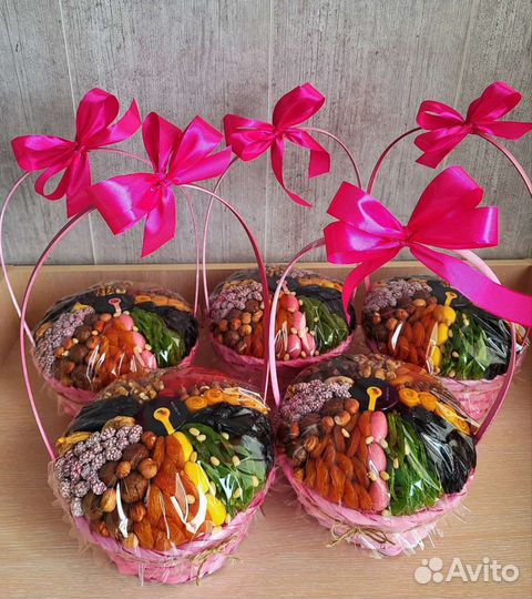 Ореховые корзинки/съедобный букет/день Матери