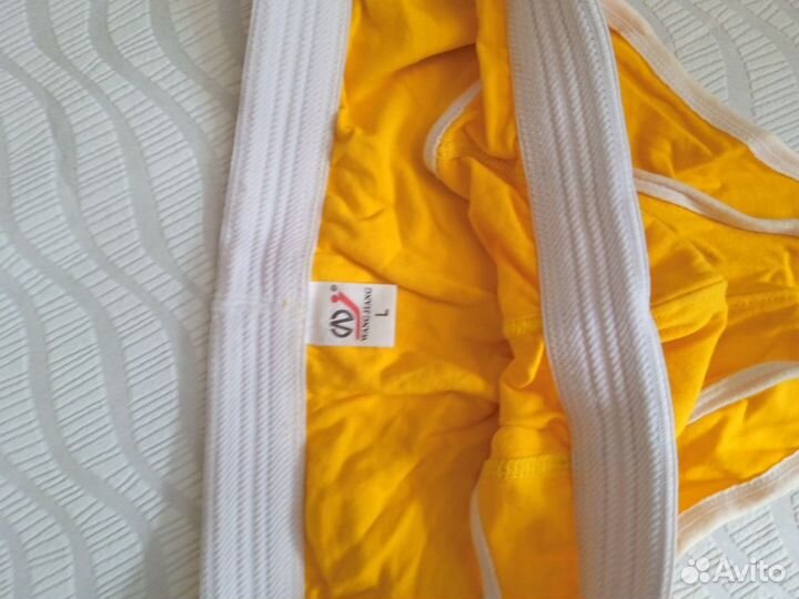 Мужские трусы слипы желтые