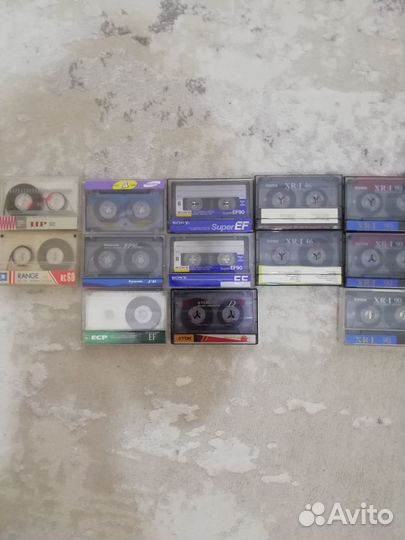 Аудио кассеты с записью лот 11 шт