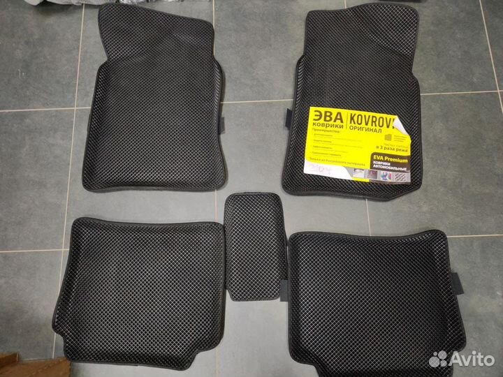 Коврики Ева Эва EVA Классика с бортами черные