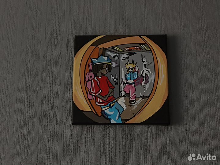 Картина акрилом на холсте