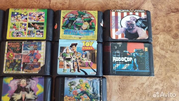 Картриджи игровые для сёги и денди