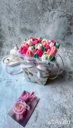 Тюльпаны из шоколада / Съедобный букет / Цветы