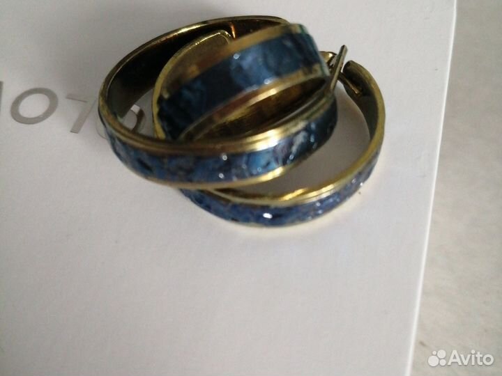 Серьги, кольцо цирконий