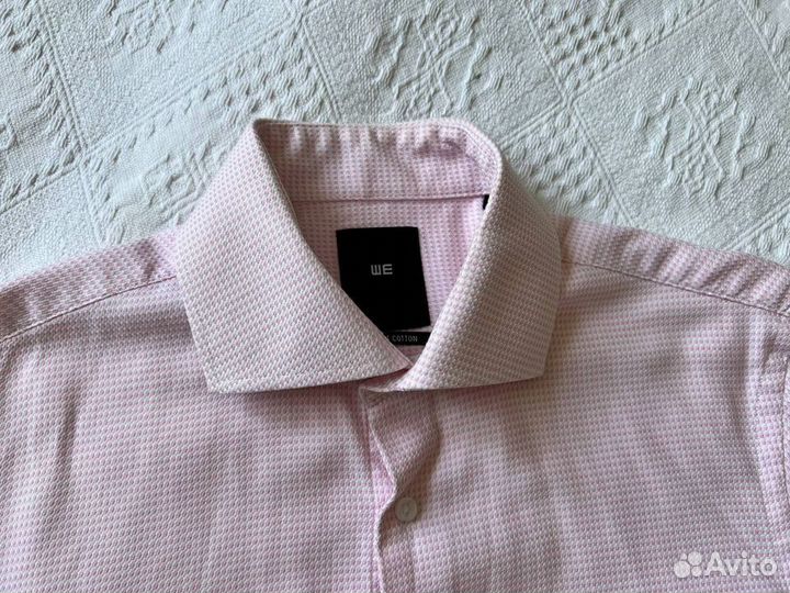 Розовая рубашка мужская We р.M