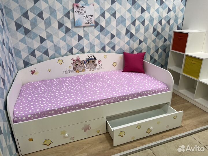 Детская кровать новая с ящиками