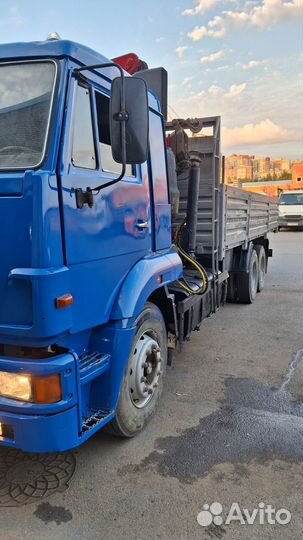 Бортовой грузовик КАМАЗ 65117 с КМУ FASSI, 2011