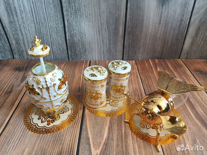 Наборы салфетница/солонки/для зубочисток/сахарница