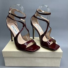 Босоножки женские Jimmy Choo бордовые летние