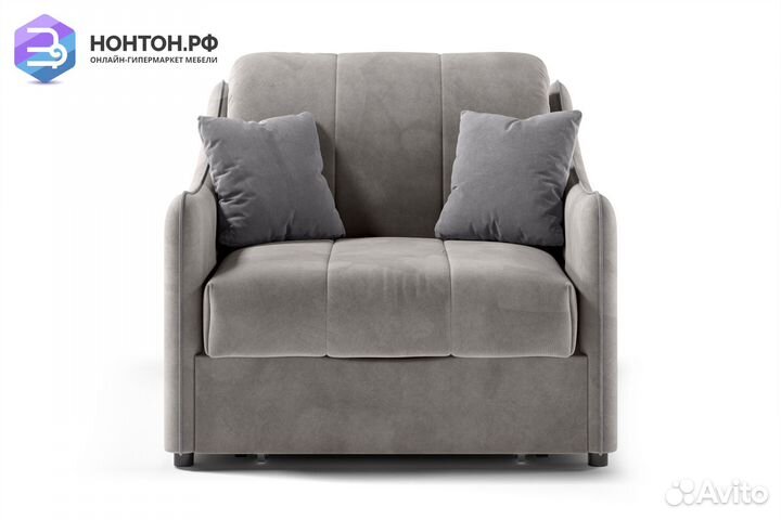 Кресло аккордеон Эско серо-бежевое / серое