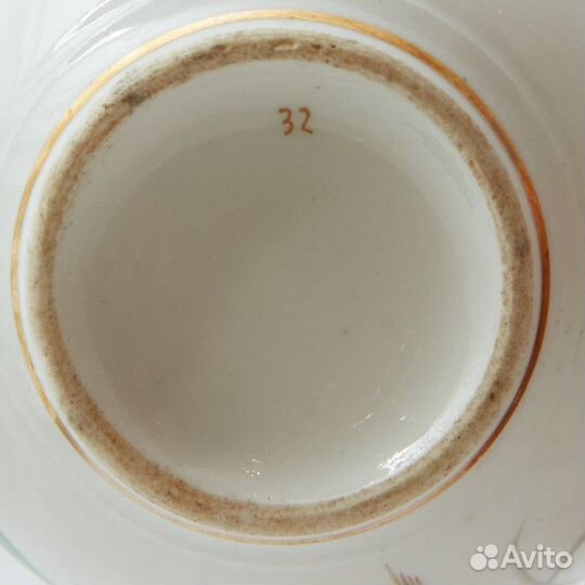 William Brownfield&Sons. Старинная чашка с блюдцем