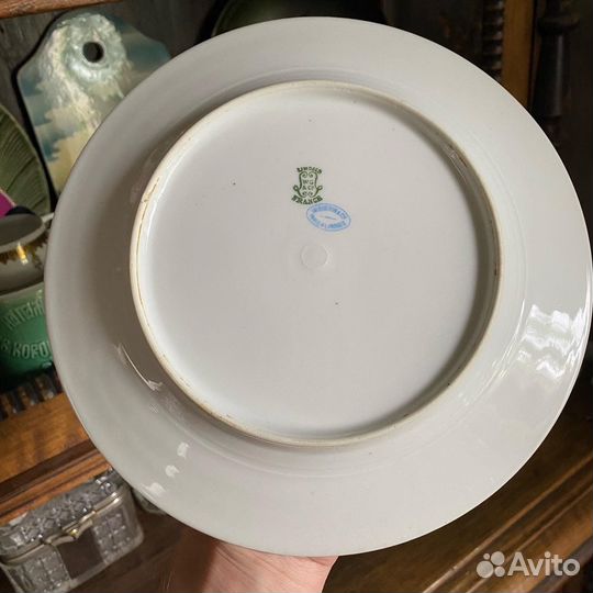 Тарелки Лимож Limoges Франция Ирисы