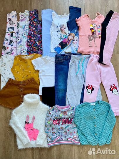 Одежда для девочки пакетом 110 116 бронь до 01.09